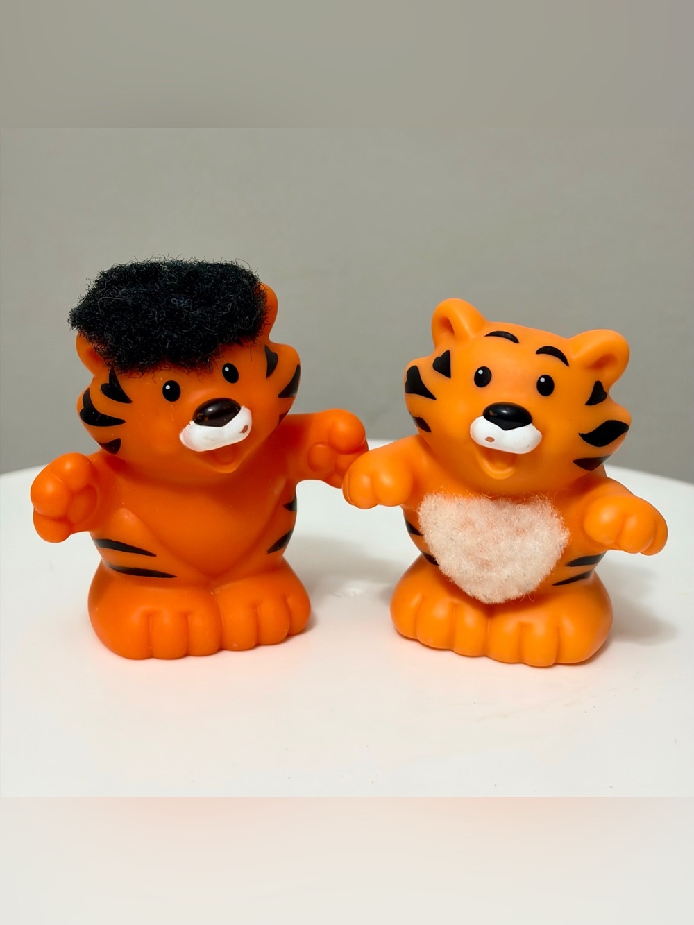 2005 Fisher-Price Little People "Touch and Feel" Tigers Figures - Set of 2